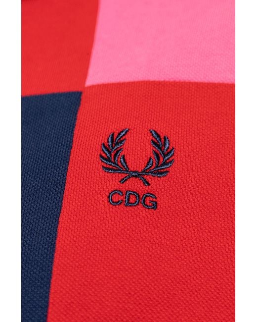 Comme des Garçons Checkered Pattern Polo for men