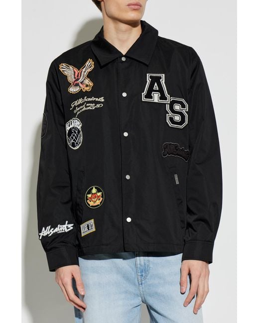 AllSaints Black "Soundman" Jacket for men