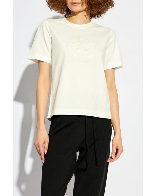 Burberry White T-Shirt With Logo