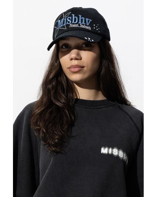 M I S B H V Black Baseball Cap
