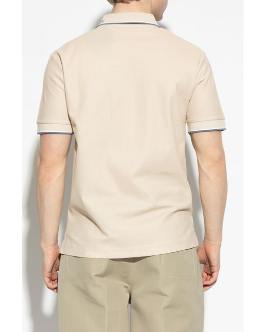 Burberry Natural Polo 'Evan Cuff' for men