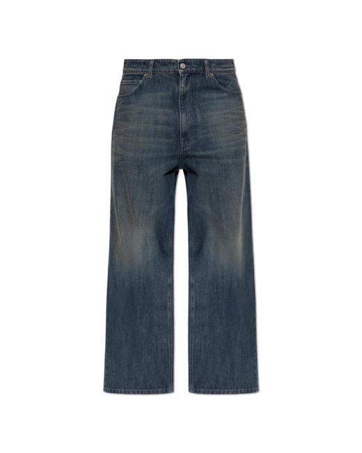 MM6 by Maison Margiela Blue Straight-Leg Jeans for men
