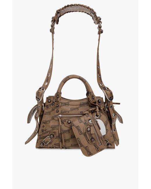 Balenciaga Brown 'neo Cagole Xs' Shoulder Bag