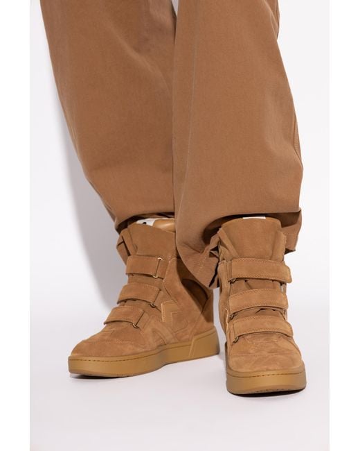 Isabel Marant Brown Wedge Heel Shoes 'Im3'