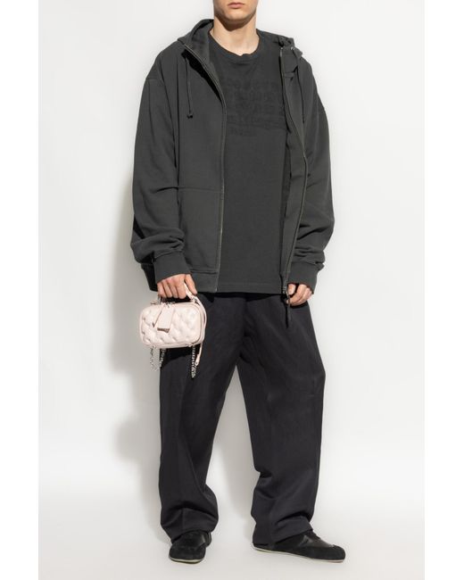 Maison Margiela Black T-Shirt With Logo for men