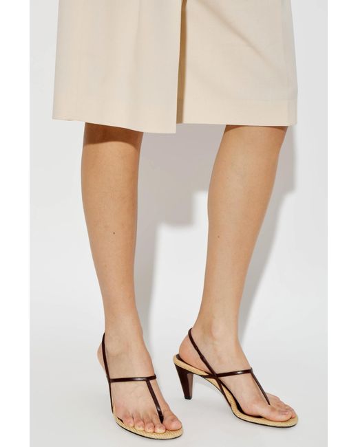 Neous White Heeled Sandals "Arneb"