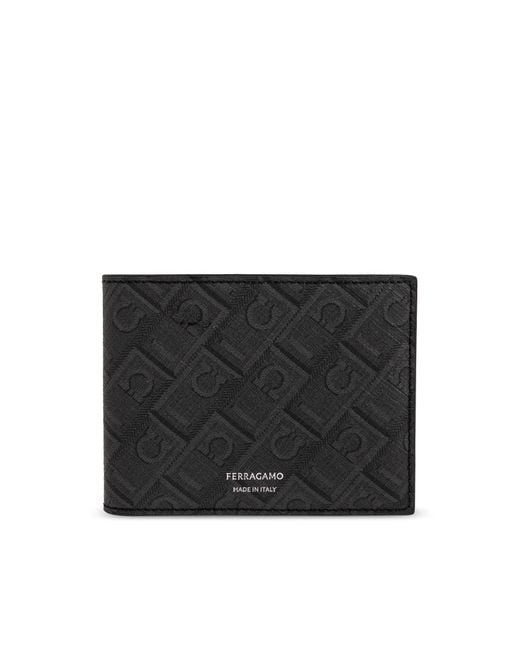 Ferragamo Black Leather Wallet for men
