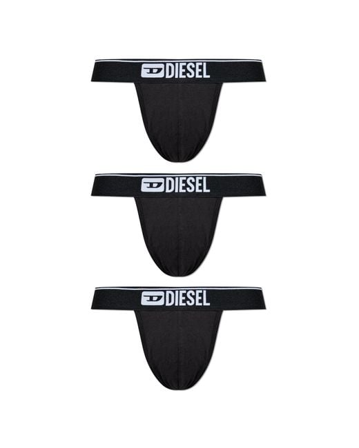 DIESEL Black 3-Pack Of Boxer Shorts 'Damien-D-Box-3Pack' for men
