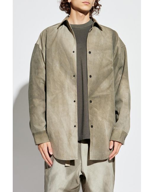 Fear Of God Gray Shirt With Ombre Effect for men