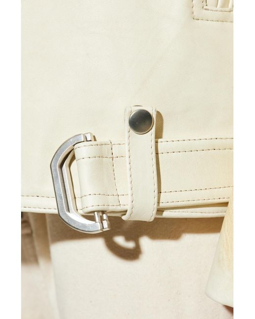 Rick Owens Natural Leather Jacket Stooges for men
