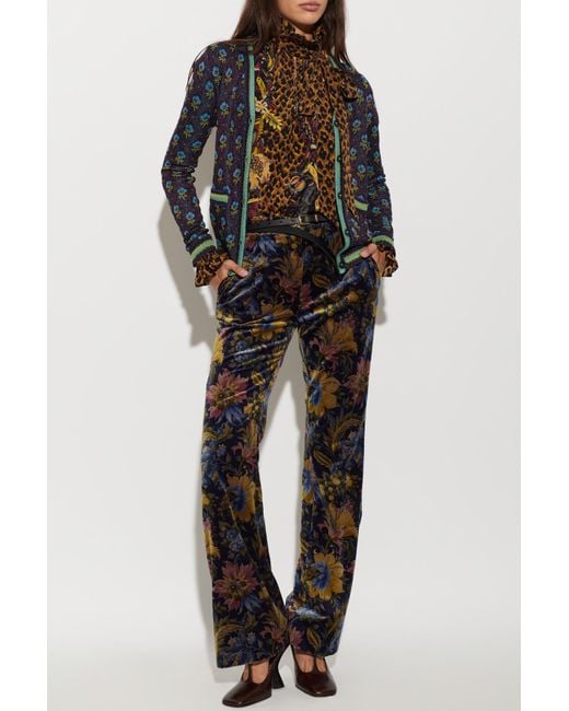 Etro Black Cardigan With Lurex Thread