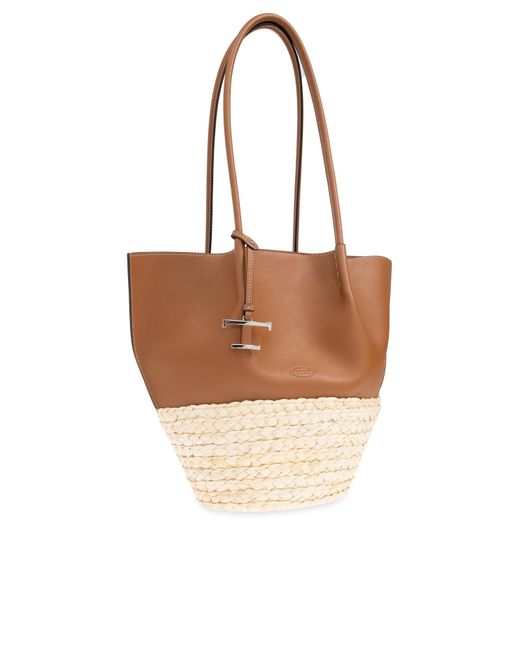 Tod's White Shopper Type Bag