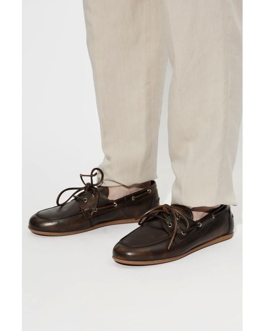 POSA Black Boat Milano Loafers for men