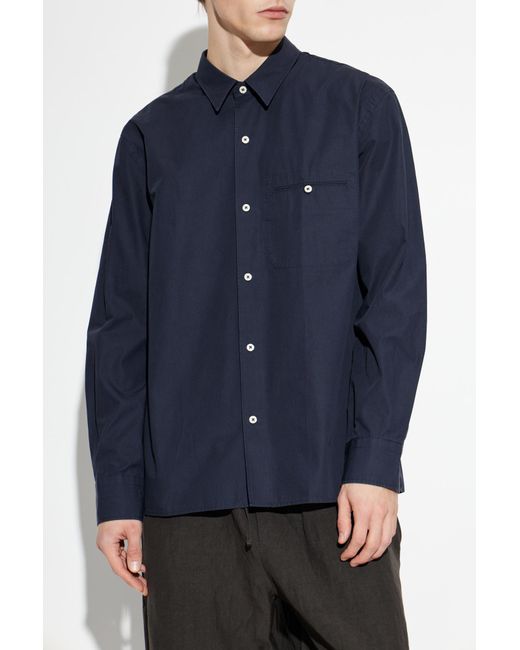 Officine Generale Blue Shirt 'Lionel' for men