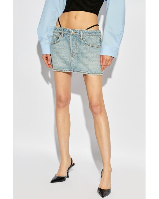 Alexander Wang Blue Denim Skirt