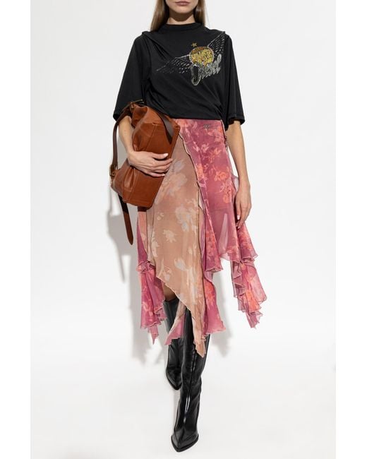 DIESEL Red Skirt 'O-Rizia'