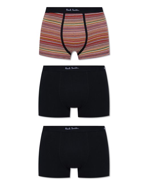 Paul Smith Multicolor Branded Boxers 3-Pack for men
