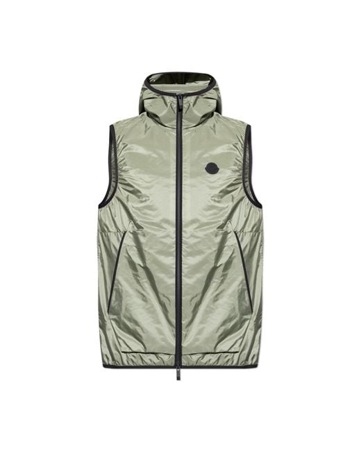 Moncler White Vest Moretan for men