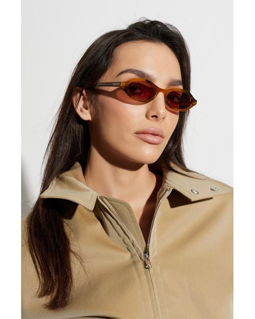 McQueen Orange Sunglasses