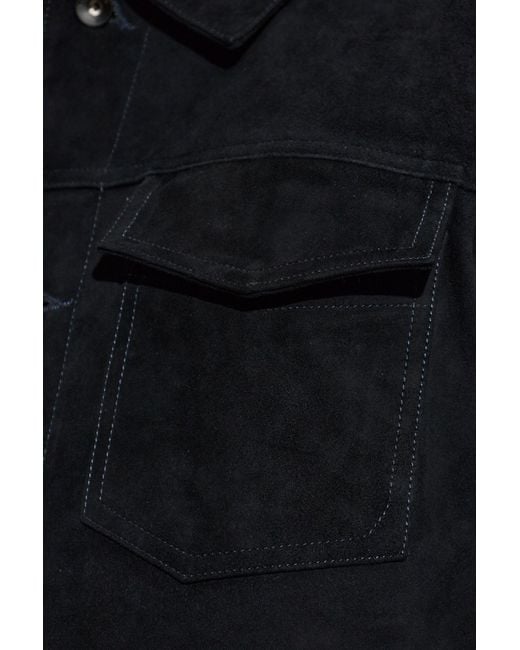 Rag & Bone Blue Suede Jacket for men