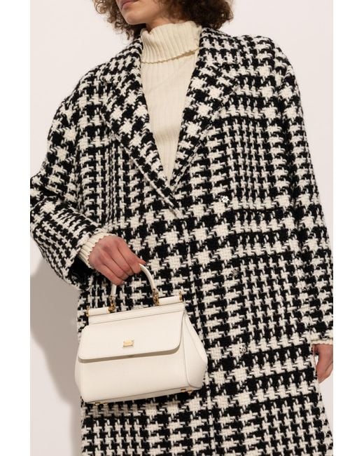 Dolce & Gabbana White Handbag 'Sicily Medium'