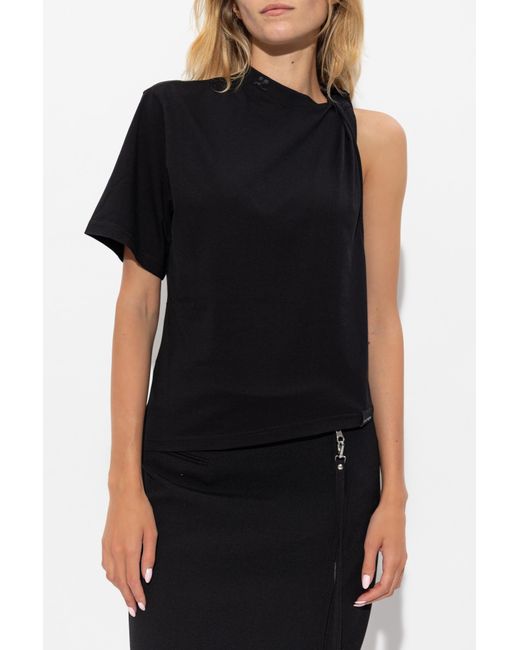 Courreges Black Top With "Z" Logo