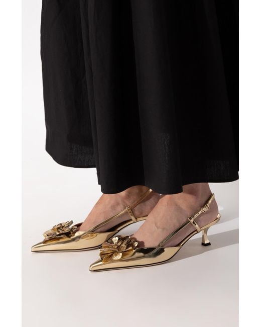 Jimmy Choo Metallic Heeled Shoes "Mimmi"