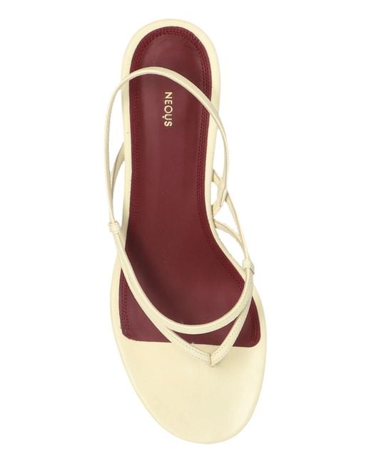 Neous Natural Heeled Mules 'Safi'