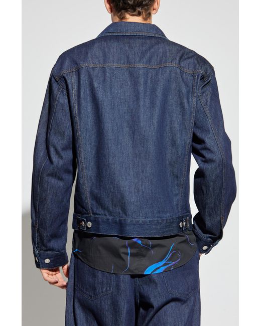 Dries Van Noten Blue Denim Jacket 'Vuskin' for men