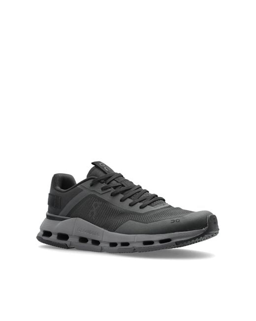 On Shoes Black Sports Shoes "Cloudnova Form 2Tt" for men