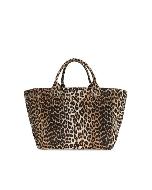 Ganni Natural Shopper-Type Bag