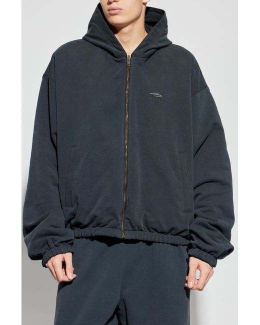 Balenciaga Black Reversible Jacket With Logo for men