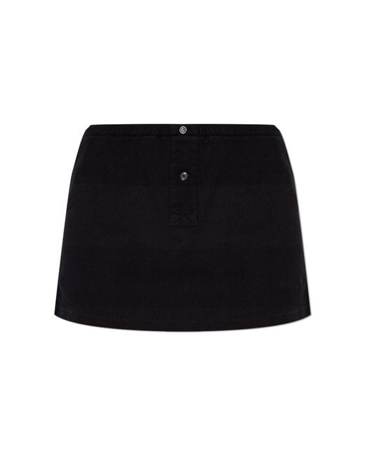 T By Alexander Wang Black Skirt With Shorts