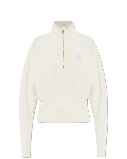 Isabel Marant White Sweatshirt "Ross"