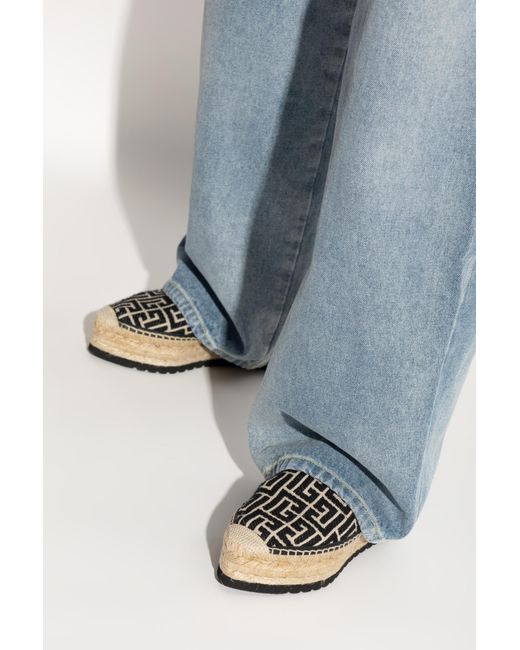 Balmain White Platform Espadrilles Alex