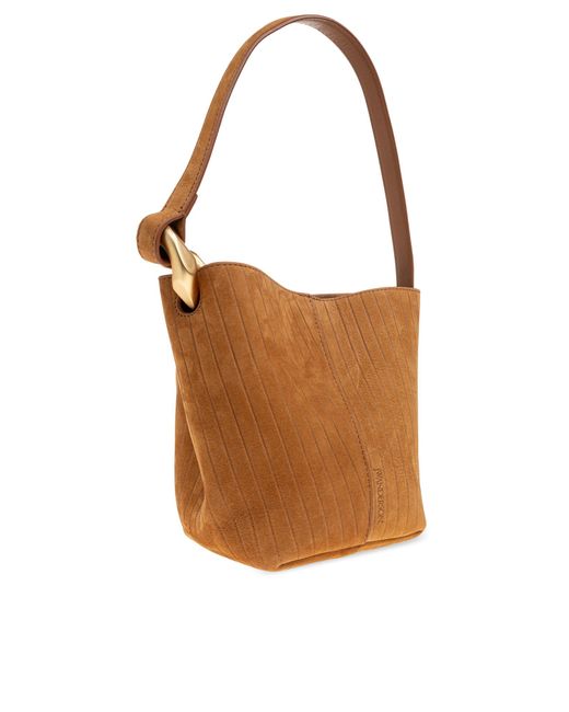 J.W. Anderson Black Shoulder Bag "Corner Small" Bucket Type