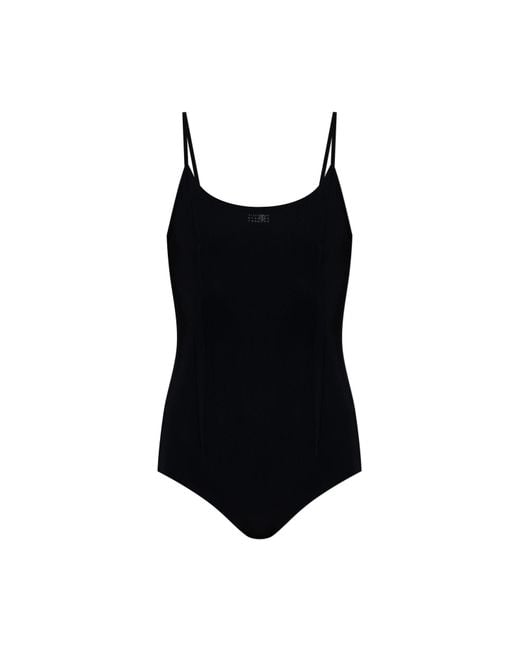MM6 by Maison Margiela Black One-Piece Swimsuit