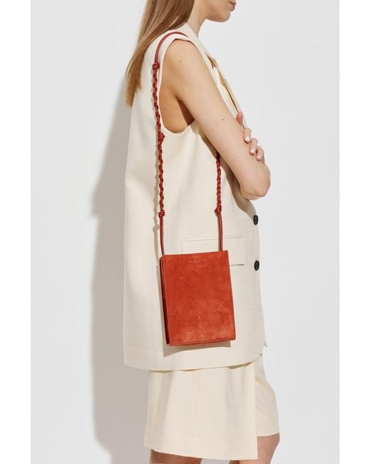 Jil Sander Orange Tangel Small Bag