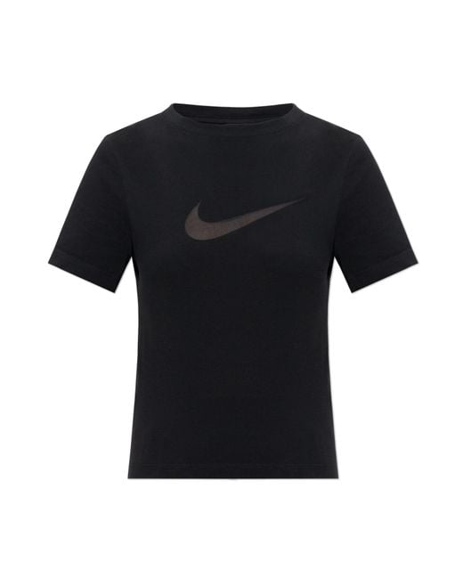Nike Black T-Shirt With Logo