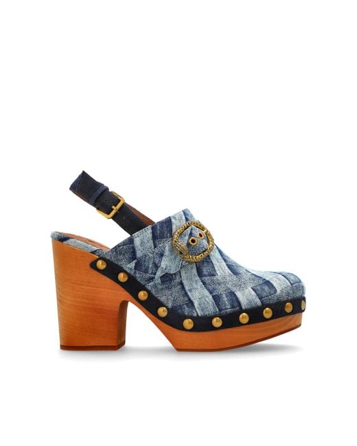 Kurt Geiger Blue Platform Shoes "Mayfair"