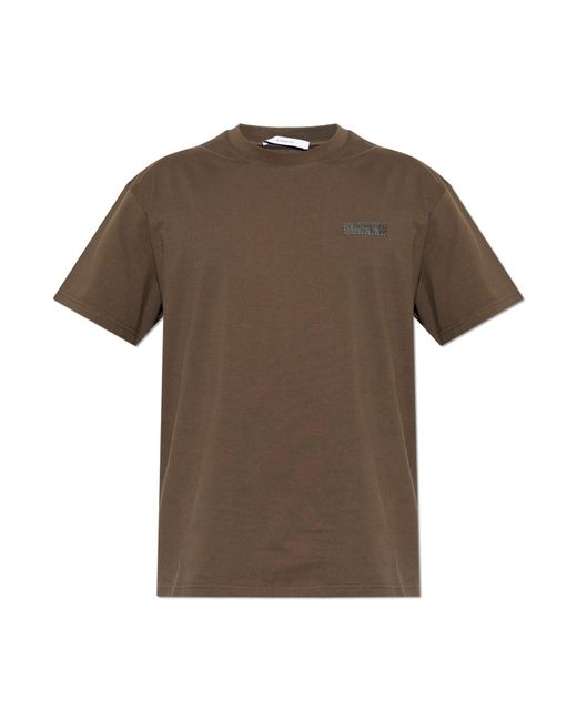 Givenchy Green T-Shirt With Logo Patch for men
