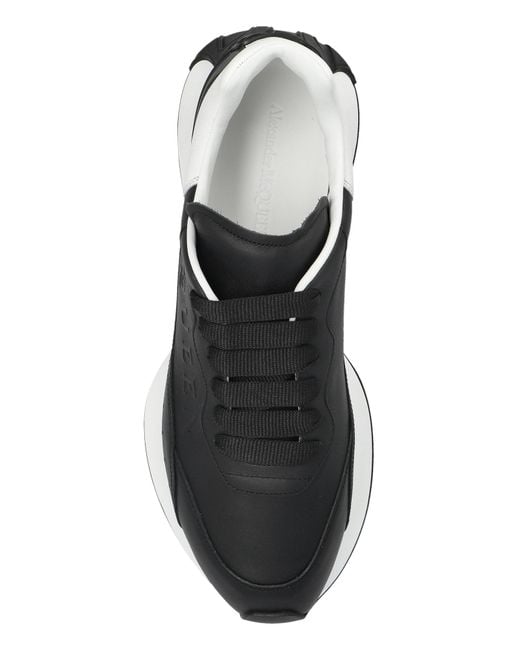 Alexander McQueen Black Sports Shoes With Logo for men