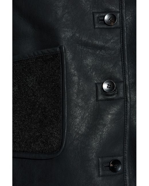 Paul Smith Blue Faux Leather Jacket