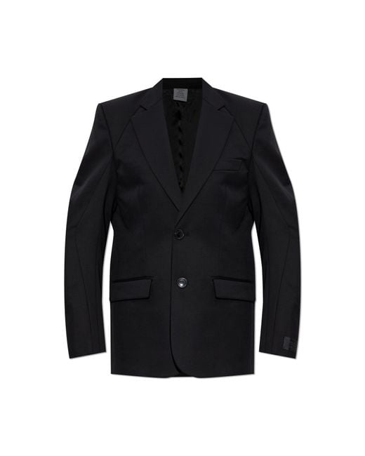 Vetements Black Wool Blazer
