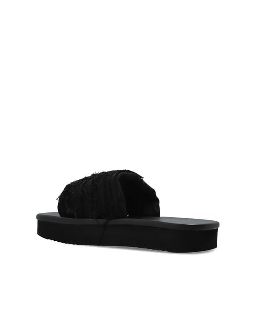Rick Owens Black Platform Slides for men