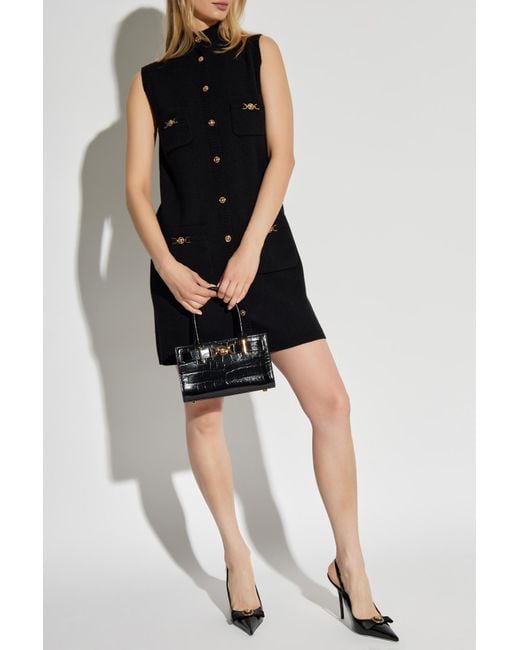Versace Black Wool Dress