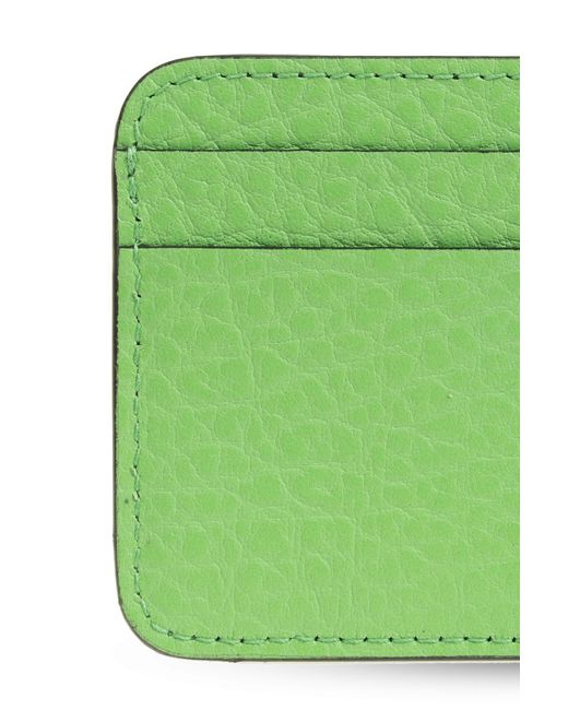 Acne Green Leather Card Case,