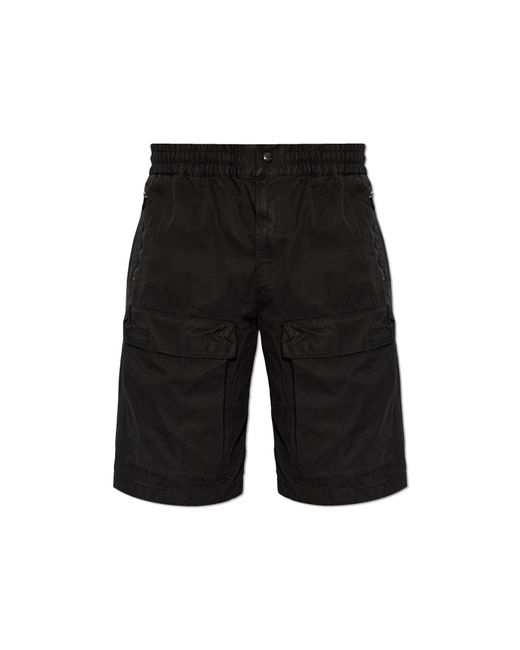 DIESEL Black Shorts P-Beeck-Short for men
