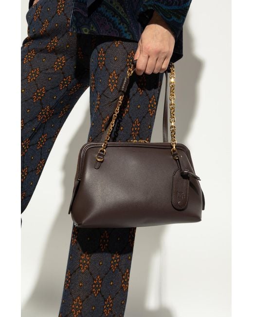 Etro Brown Leather Handbag