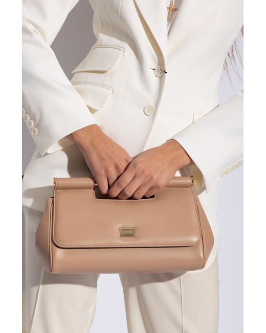 Dolce & Gabbana Natural Handbag 'sicily Medium',